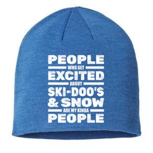 Snowmobile SkidooS Winter Snow Machine Snowmobiling Gift Sustainable Beanie