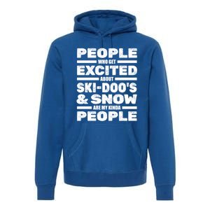 Snowmobile SkidooS Winter Snow Machine Snowmobiling Gift Premium Hoodie