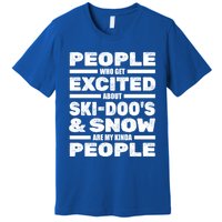 Snowmobile SkidooS Winter Snow Machine Snowmobiling Gift Premium T-Shirt