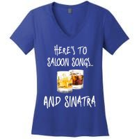 Saloon Songs Weekend S Sinatra Novelty Gift Women's V-Neck T-Shirt