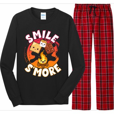 Smile S'more Weekend Clamping Great Gift Long Sleeve Pajama Set