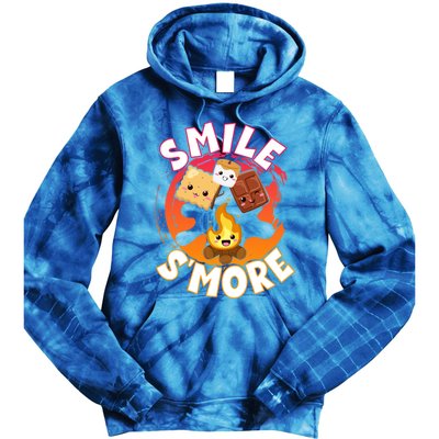 Smile S'more Weekend Clamping Great Gift Tie Dye Hoodie