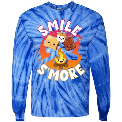 Smile S'more Weekend Clamping Great Gift Tie-Dye Long Sleeve Shirt