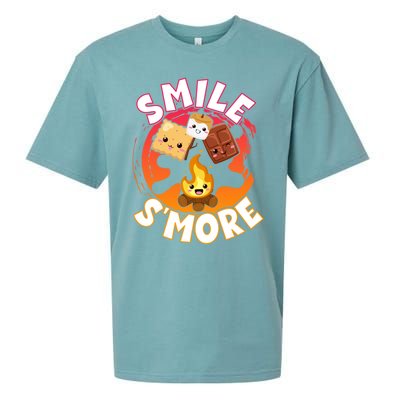 Smile S'more Weekend Clamping Great Gift Sueded Cloud Jersey T-Shirt