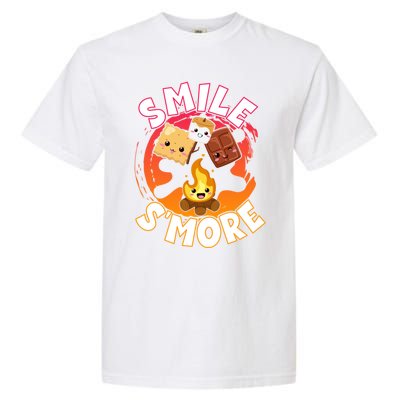 Smile S'more Weekend Clamping Great Gift Garment-Dyed Heavyweight T-Shirt