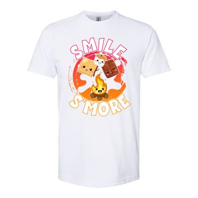 Smile S'more Weekend Clamping Great Gift Softstyle CVC T-Shirt