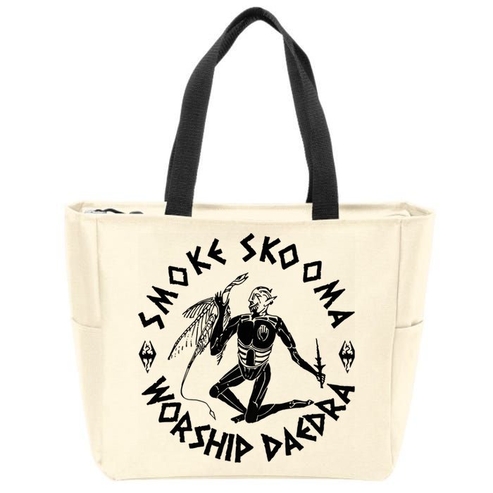 Smoke Skooma Worship Daedra Zip Tote Bag