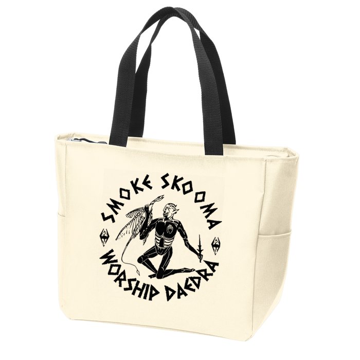 Smoke Skooma Worship Daedra Zip Tote Bag