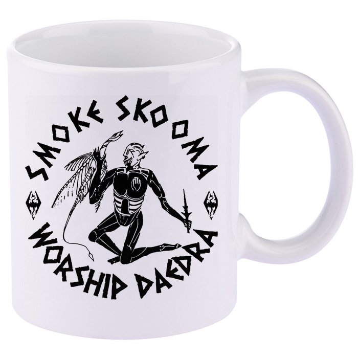 Smoke Skooma Worship Daedra 11oz C Handle Ceramic Mug