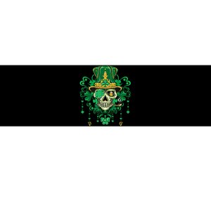 Sugar Skull Wearing Irish Leprechaun Hat St. PatrickS Day Bumper Sticker