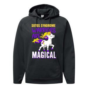 Sotos Syndrome Warriors Are Magical Cute Unicorn Awareness Performance Fleece Hoodie