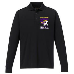 Sotos Syndrome Warriors Are Magical Cute Unicorn Awareness Performance Long Sleeve Polo