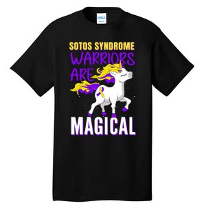 Sotos Syndrome Warriors Are Magical Cute Unicorn Awareness Tall T-Shirt