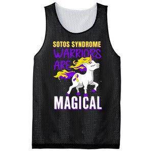 Sotos Syndrome Warriors Are Magical Cute Unicorn Awareness Mesh Reversible Basketball Jersey Tank