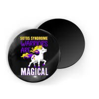 Sotos Syndrome Warriors Are Magical Cute Unicorn Awareness Magnet