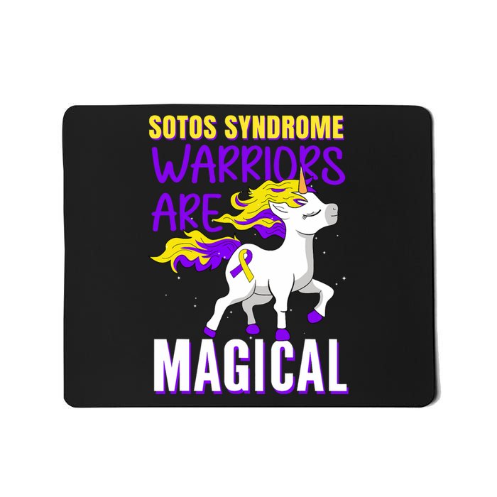 Sotos Syndrome Warriors Are Magical Cute Unicorn Awareness Mousepad