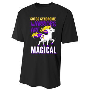 Sotos Syndrome Warriors Are Magical Cute Unicorn Awareness Performance Sprint T-Shirt