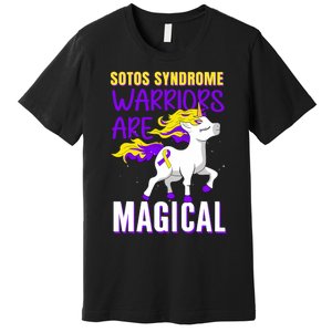 Sotos Syndrome Warriors Are Magical Cute Unicorn Awareness Premium T-Shirt