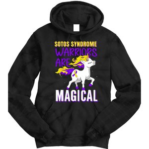 Sotos Syndrome Warriors Are Magical Cute Unicorn Awareness Tie Dye Hoodie