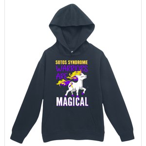 Sotos Syndrome Warriors Are Magical Cute Unicorn Awareness Urban Pullover Hoodie