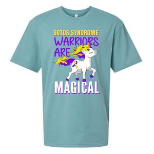 Sotos Syndrome Warriors Are Magical Cute Unicorn Awareness Sueded Cloud Jersey T-Shirt