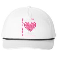 Support Squad Wear Pink Sister Breast Cancer Awareness Fight Snapback Five-Panel Rope Hat