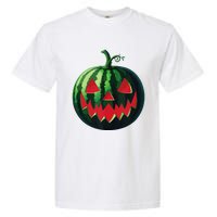 Spooky Summer Watermelon Jack O Lantern Halfway To Halloween Garment-Dyed Heavyweight T-Shirt