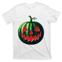 Spooky Summer Watermelon Jack O Lantern Halfway To Halloween T-Shirt