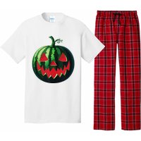 Spooky Summer Watermelon Jack O Lantern Halfway To Halloween Pajama Set