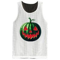 Spooky Summer Watermelon Jack O Lantern Halfway To Halloween Mesh Reversible Basketball Jersey Tank