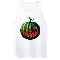 Spooky Summer Watermelon Jack O Lantern Halfway To Halloween PosiCharge Competitor Tank