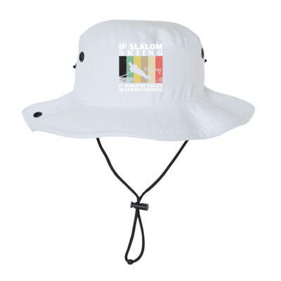 Slalom Skiing Was Easy Wakeboarding Athletes Water Skiing Gift Legacy Cool Fit Booney Bucket Hat