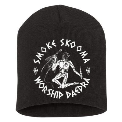 Smoke Skooma Worship Daedra Short Acrylic Beanie