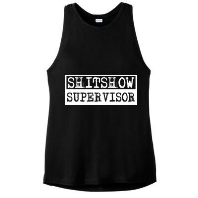 Shitshow Supervisor | Welcome To The Shitshow Ladies PosiCharge Tri-Blend Wicking Tank
