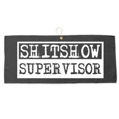 Shitshow Supervisor | Welcome To The Shitshow Large Microfiber Waffle Golf Towel