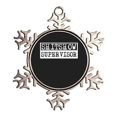Shitshow Supervisor | Welcome To The Shitshow Metallic Star Ornament