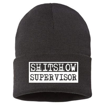 Shitshow Supervisor | Welcome To The Shitshow Sustainable Knit Beanie