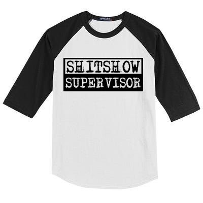 Shitshow Supervisor | Welcome To The Shitshow Kids Colorblock Raglan Jersey