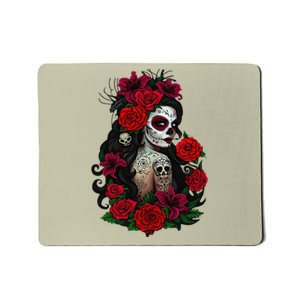 Sugar Skull Women De Los Muertos La Catrina Day Of The Dead Mousepad