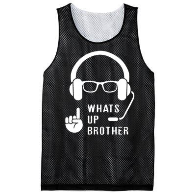 Sketch Streamer Whats Up Brother Mesh Reversible Basketball Jersey Tank