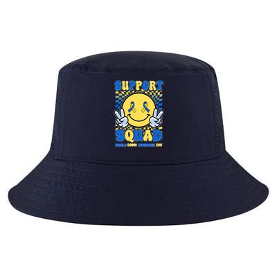 Support Squad World Down Syndrome Day Retro Smiley Emoji Cool Comfort Performance Bucket Hat