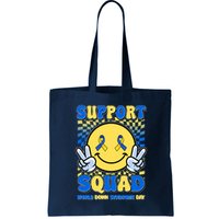 Support Squad World Down Syndrome Day Retro Smiley Emoji Bag