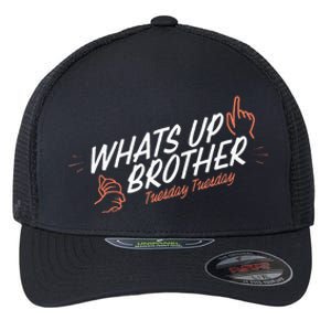 Sketch Streamer Whats Up Brother Tuesday Flexfit Unipanel Trucker Cap