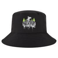 Snowmobile Sled When In Doubt Throttle Out Winter Sports  Cool Comfort Performance Bucket Hat
