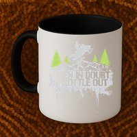 Snowmobile Sled When In Doubt Throttle Out Winter Sports  Mug