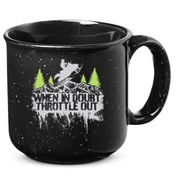 Snowmobile Sled When In Doubt Throttle Out Winter Sports  15oz Campfire Ceramic Mug