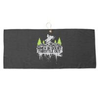 Snowmobile Sled When In Doubt Throttle Out Winter Sports  Large Microfiber Waffle Golf Towel