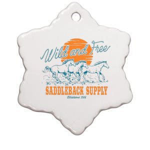 Saddleback Supply Wild And Free Ceramic Star Ornament