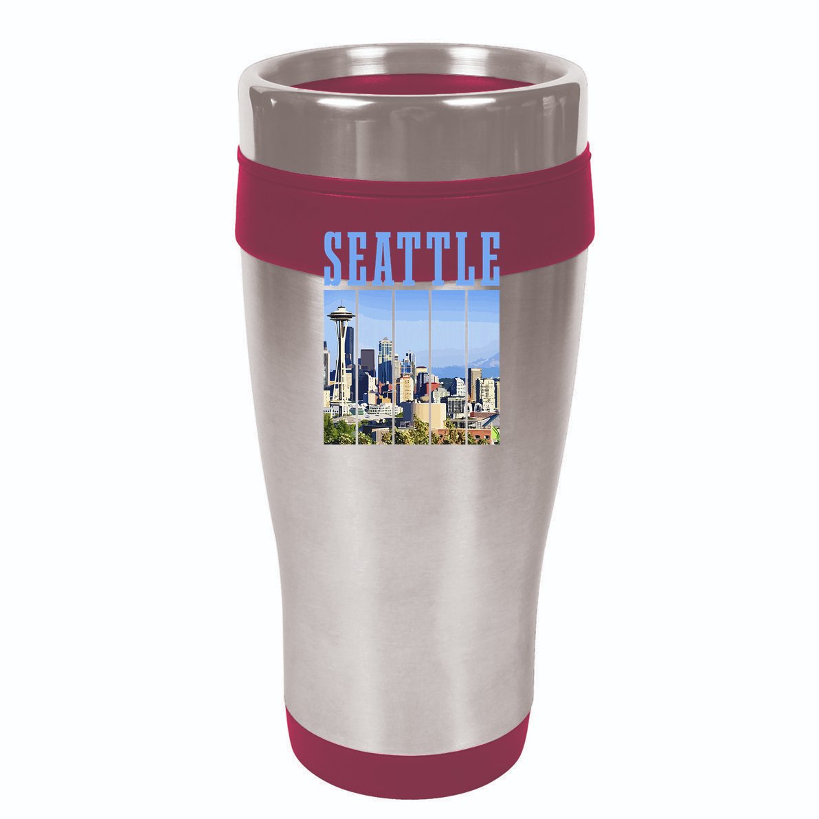 Seattle Skyline Washington Vintage Pride Cool Comfort Performance Bucket Hat