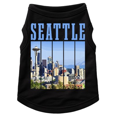 Seattle Skyline Washington Vintage Pride Doggie Tank